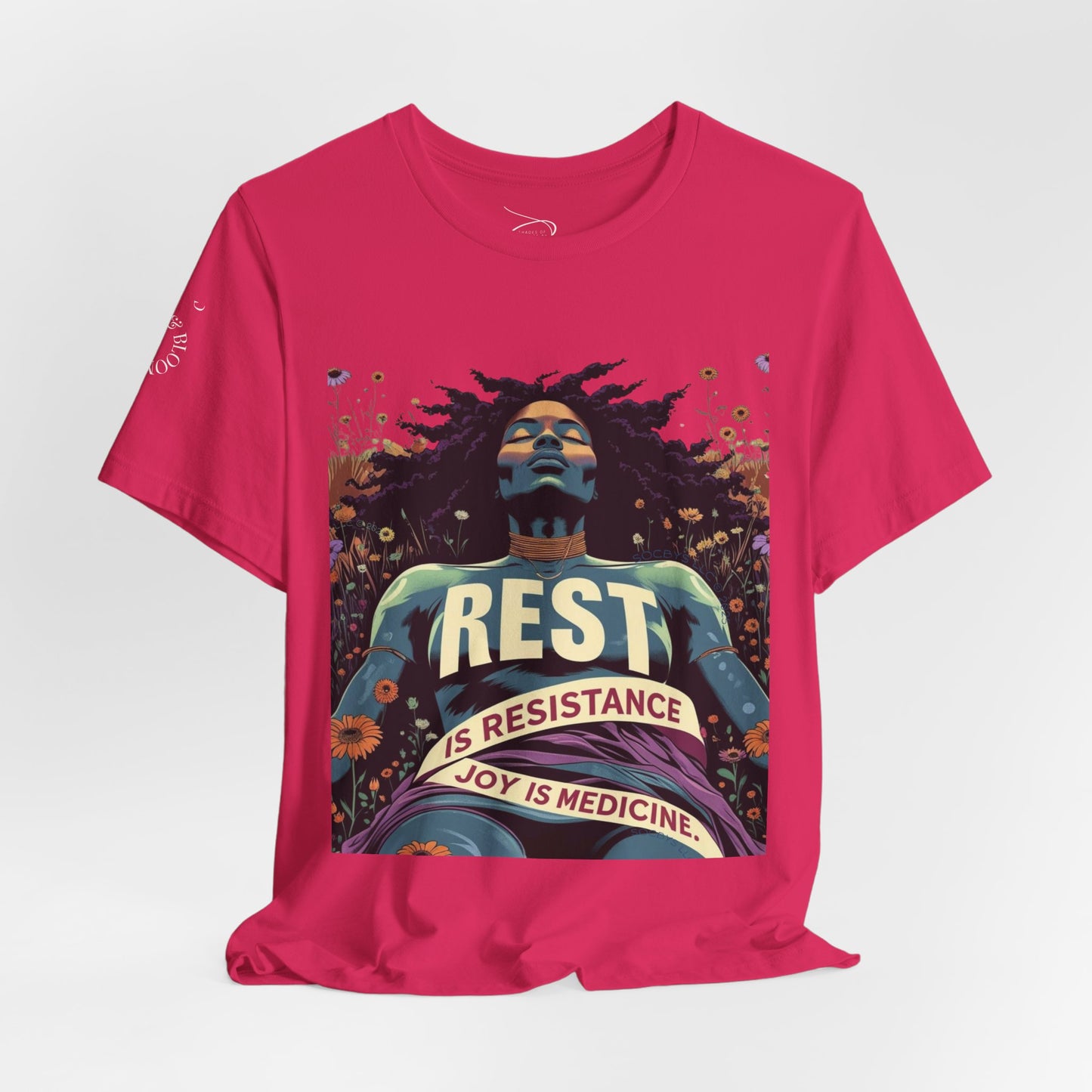 REST IS RESISTANCE. JOY IS MEDICINE. | Premium Affirmation Tee | SOCBYS 2025