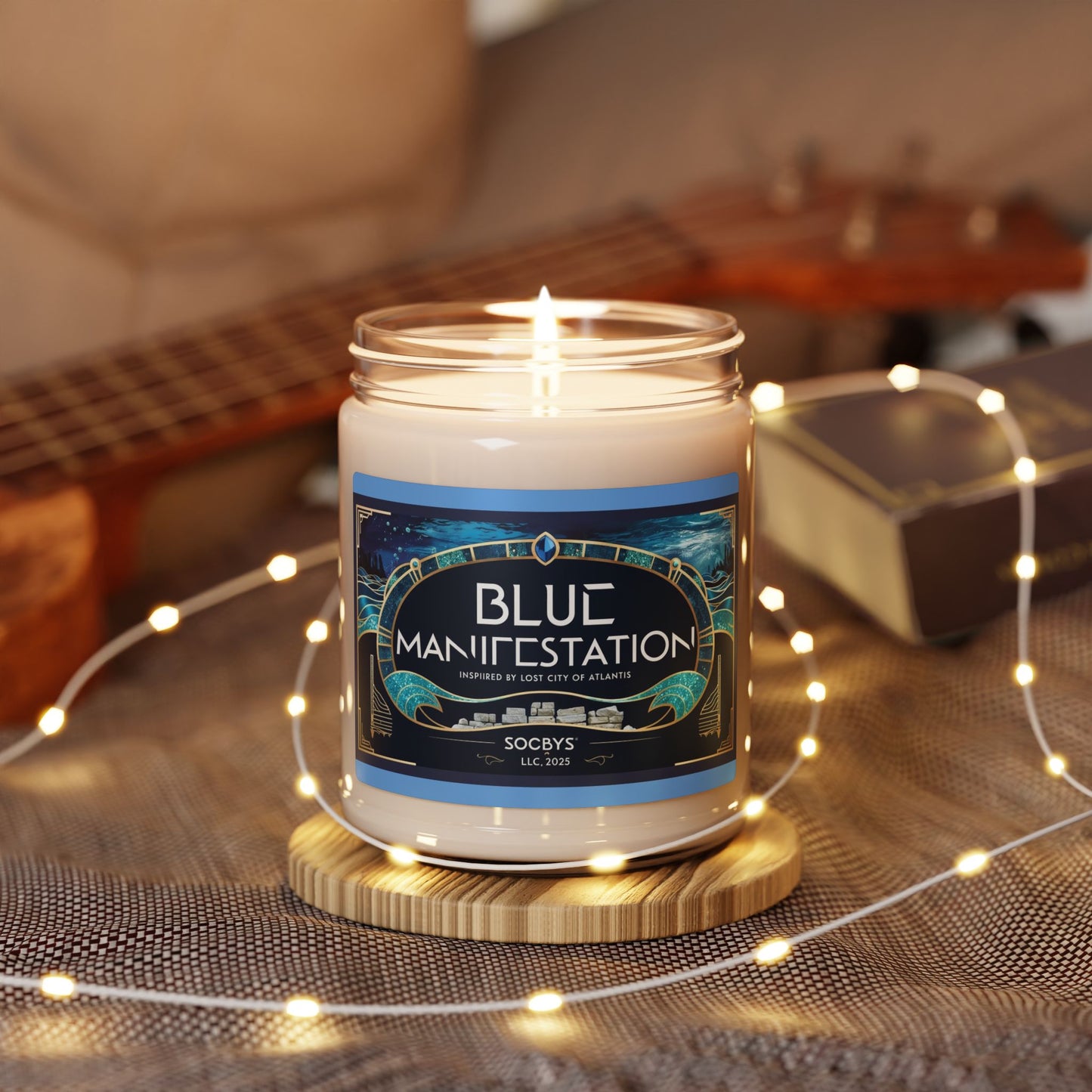 BLUE MANISFESTATION | Oceanic Salt & Musk Soy Candle