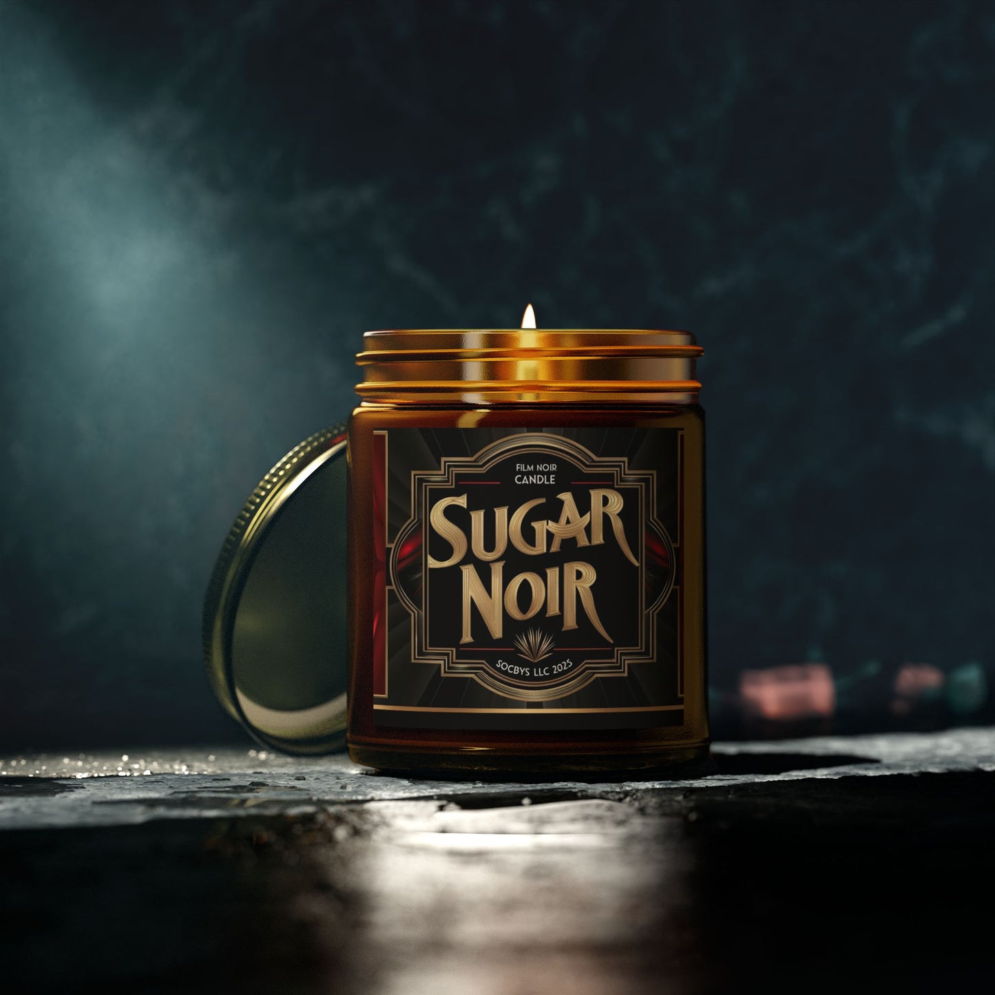 SUGAR NOIR | Sultry Unisex Candle π€β¨ - Bergamot, Saffron & Musk
