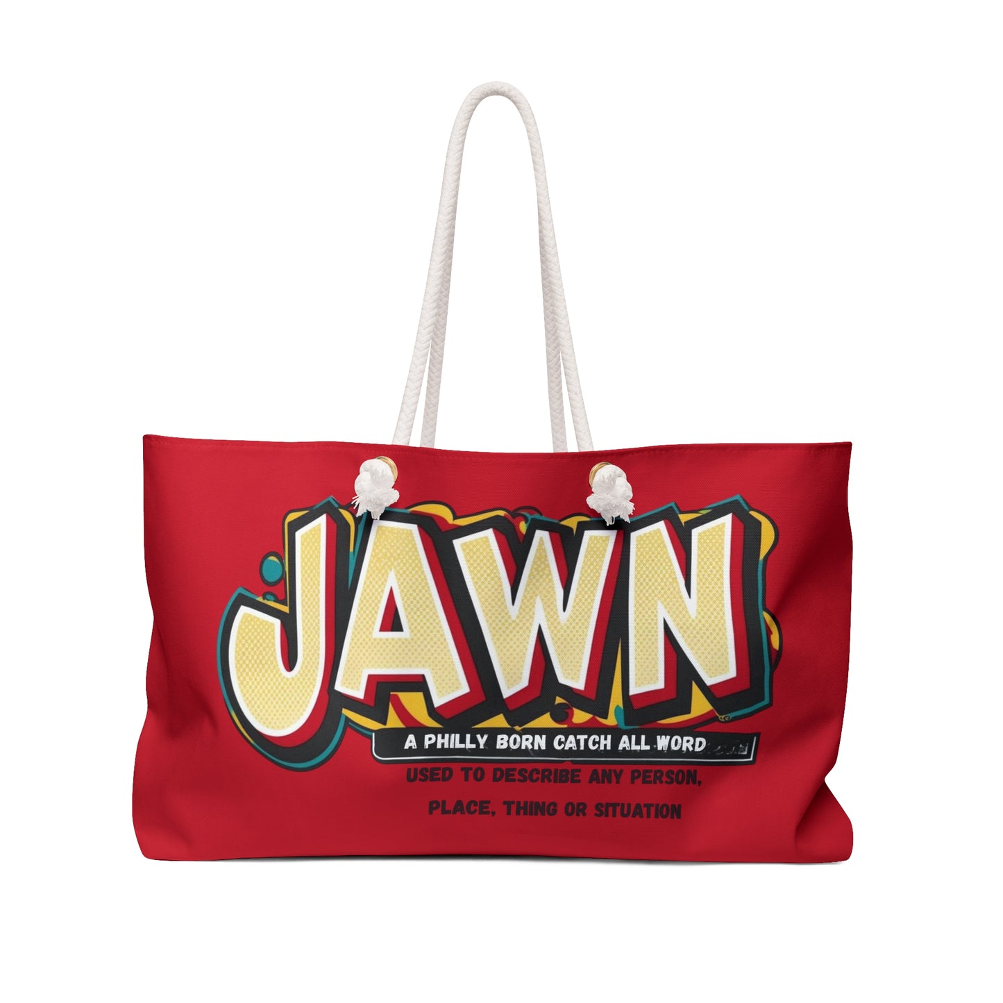 Phily "JAWN" Weekender Bag | RED Oversized Travel Tote