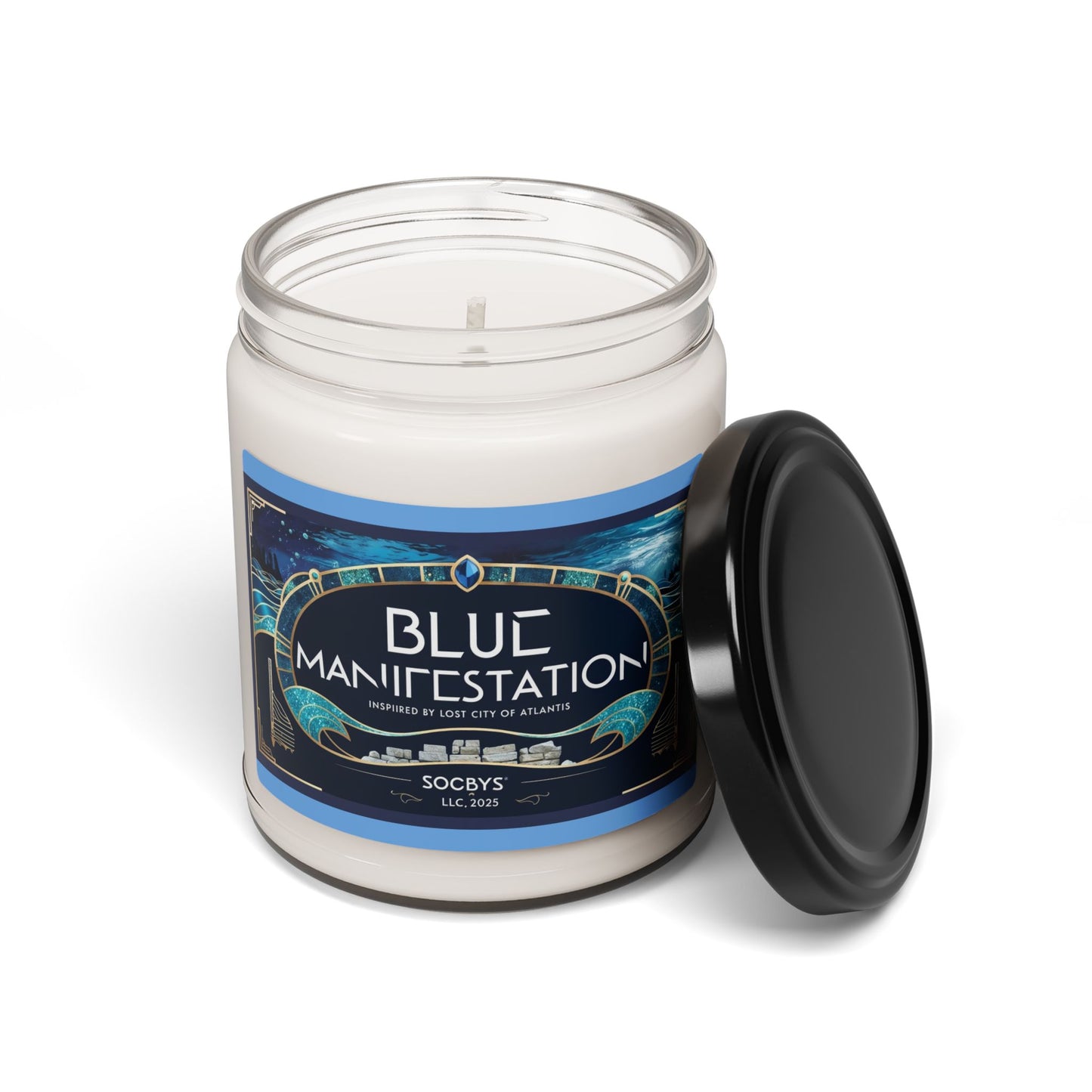 BLUE MANISFESTATION | Oceanic Salt & Musk Soy Candle