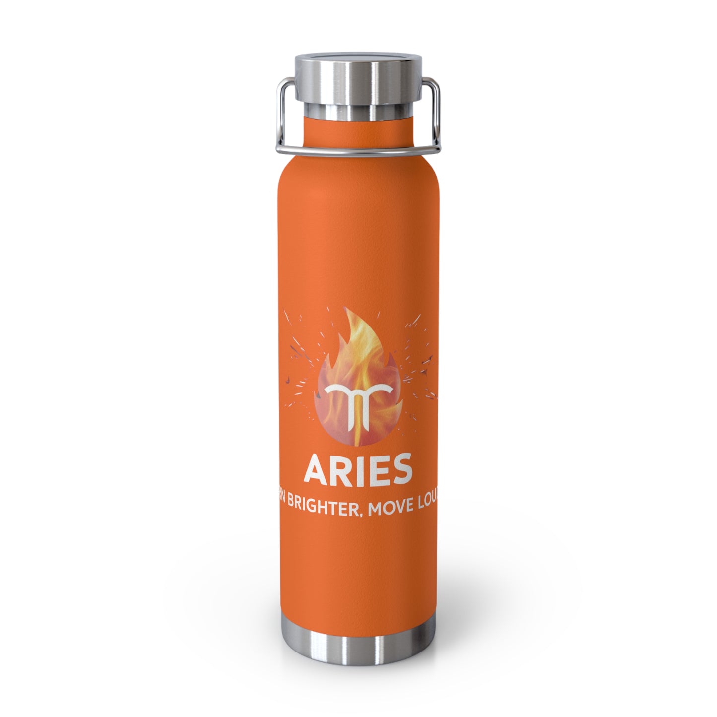 ARIES - "Burn Brighter. Move Louder" Insulated Bottle, 22oz