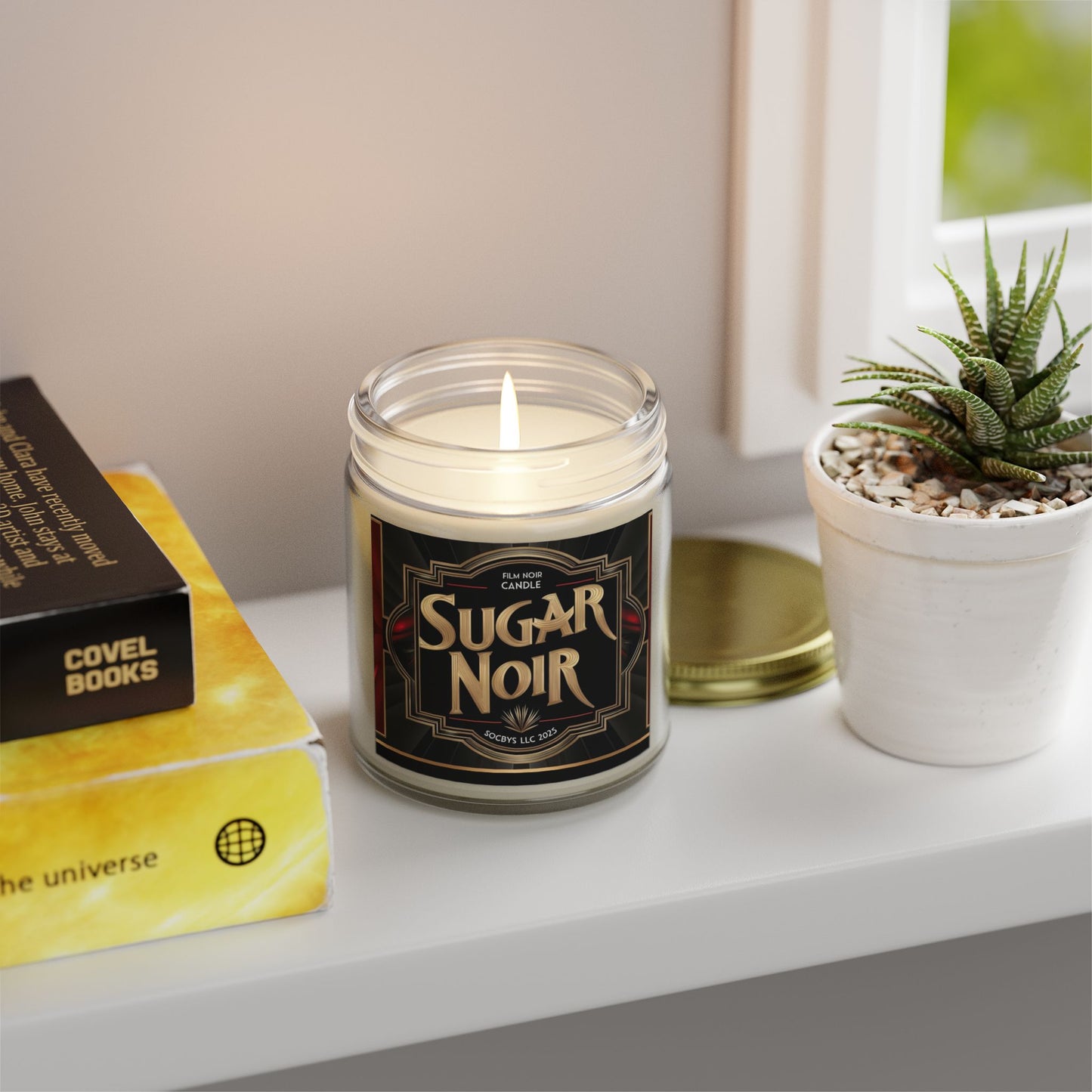 SUGAR NOIR | Sultry Unisex Candle π€β¨ - Bergamot, Saffron & Musk