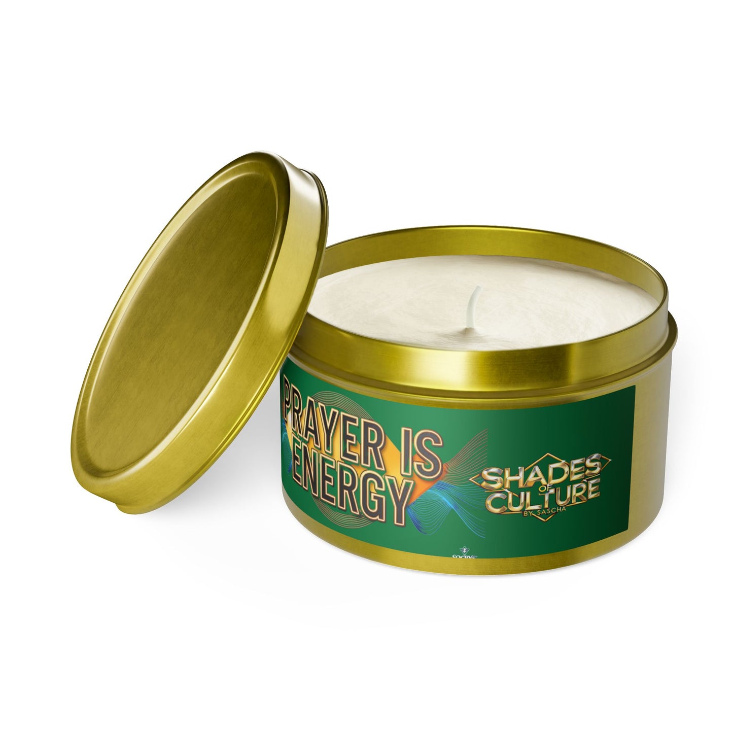 PRAYER IS ENERGY | Vanilla Bourbon Soy Tin Candle ✨🕯️