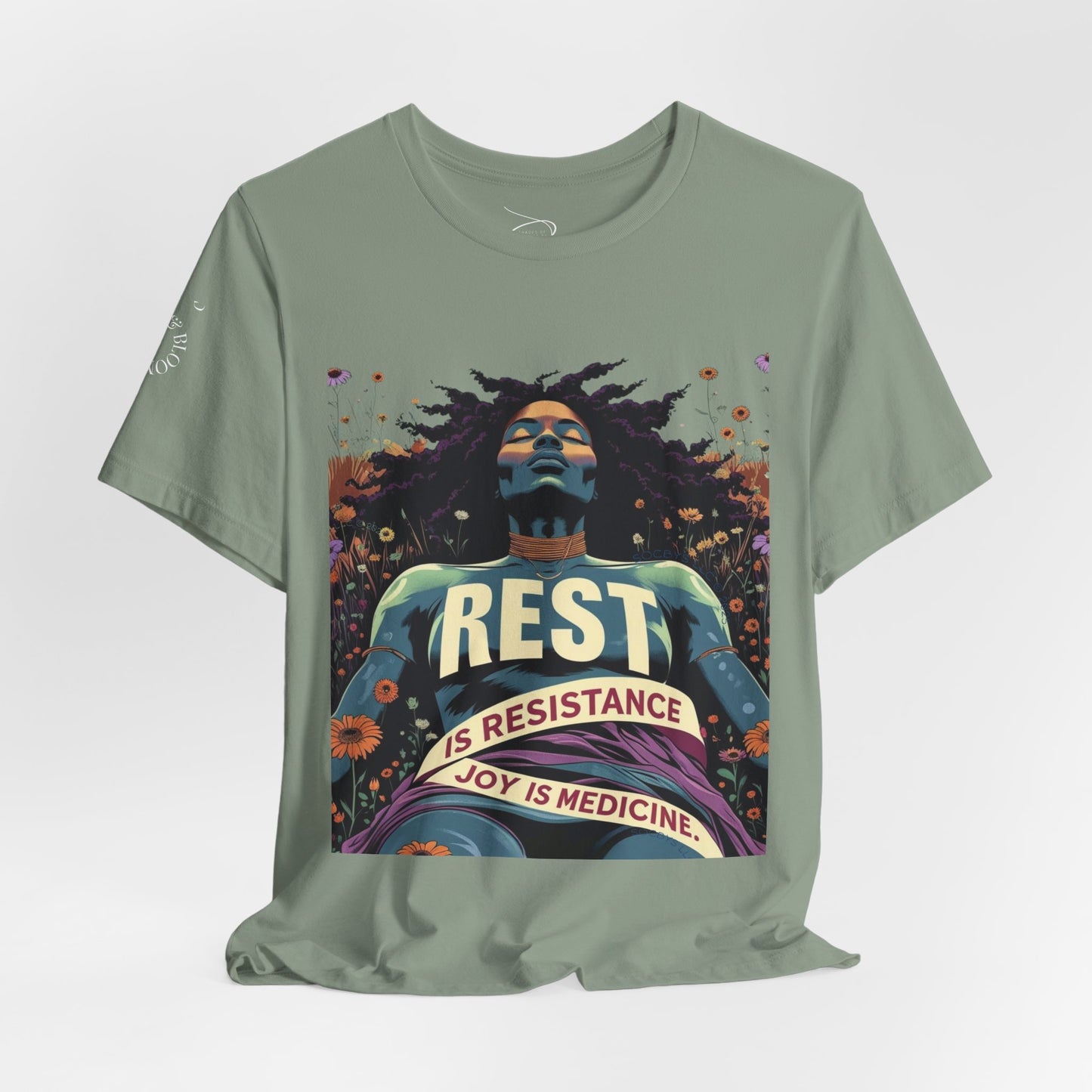 REST IS RESISTANCE. JOY IS MEDICINE. | Premium Affirmation Tee | SOCBYS 2025