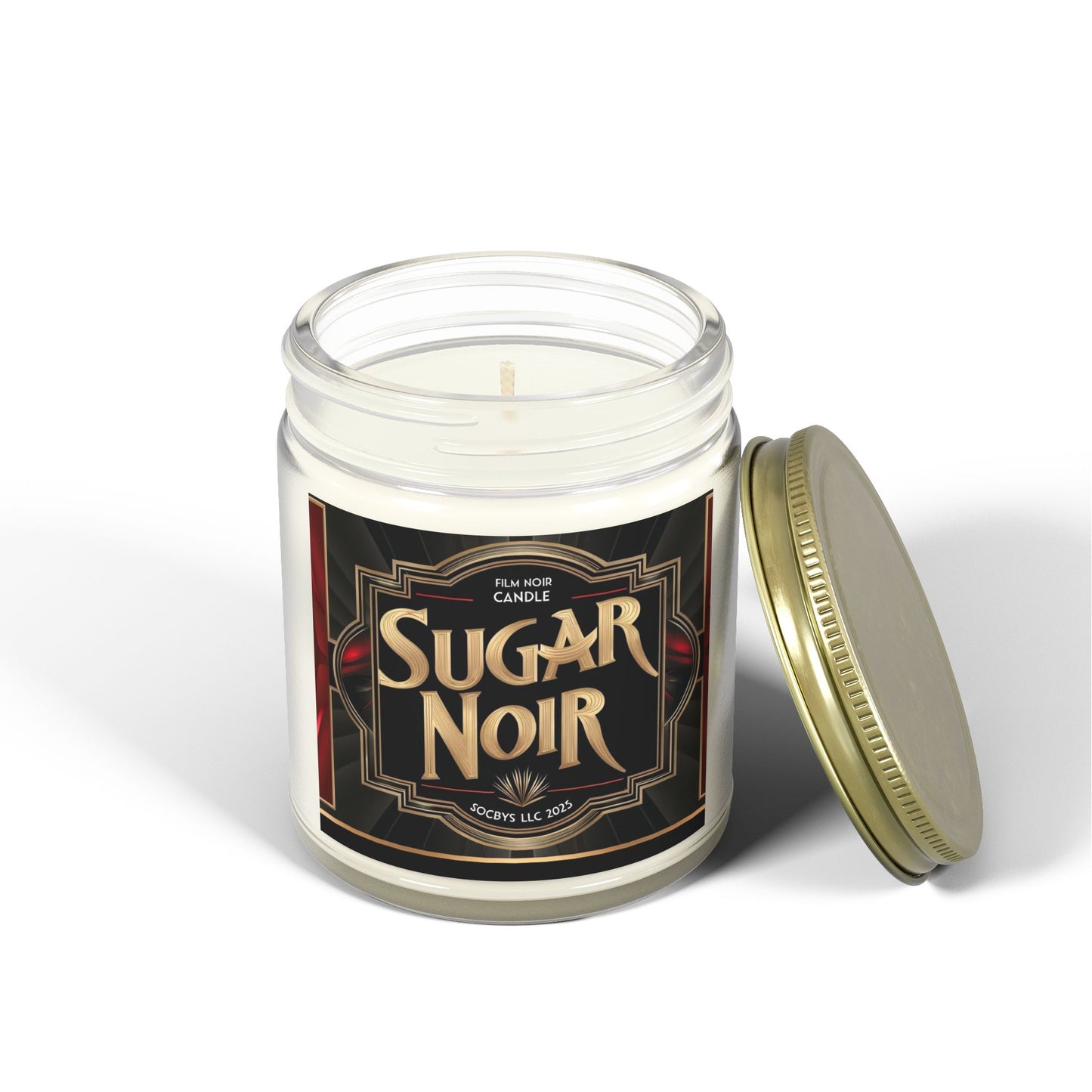 SUGAR NOIR | Sultry Unisex Candle π€β¨ - Bergamot, Saffron & Musk