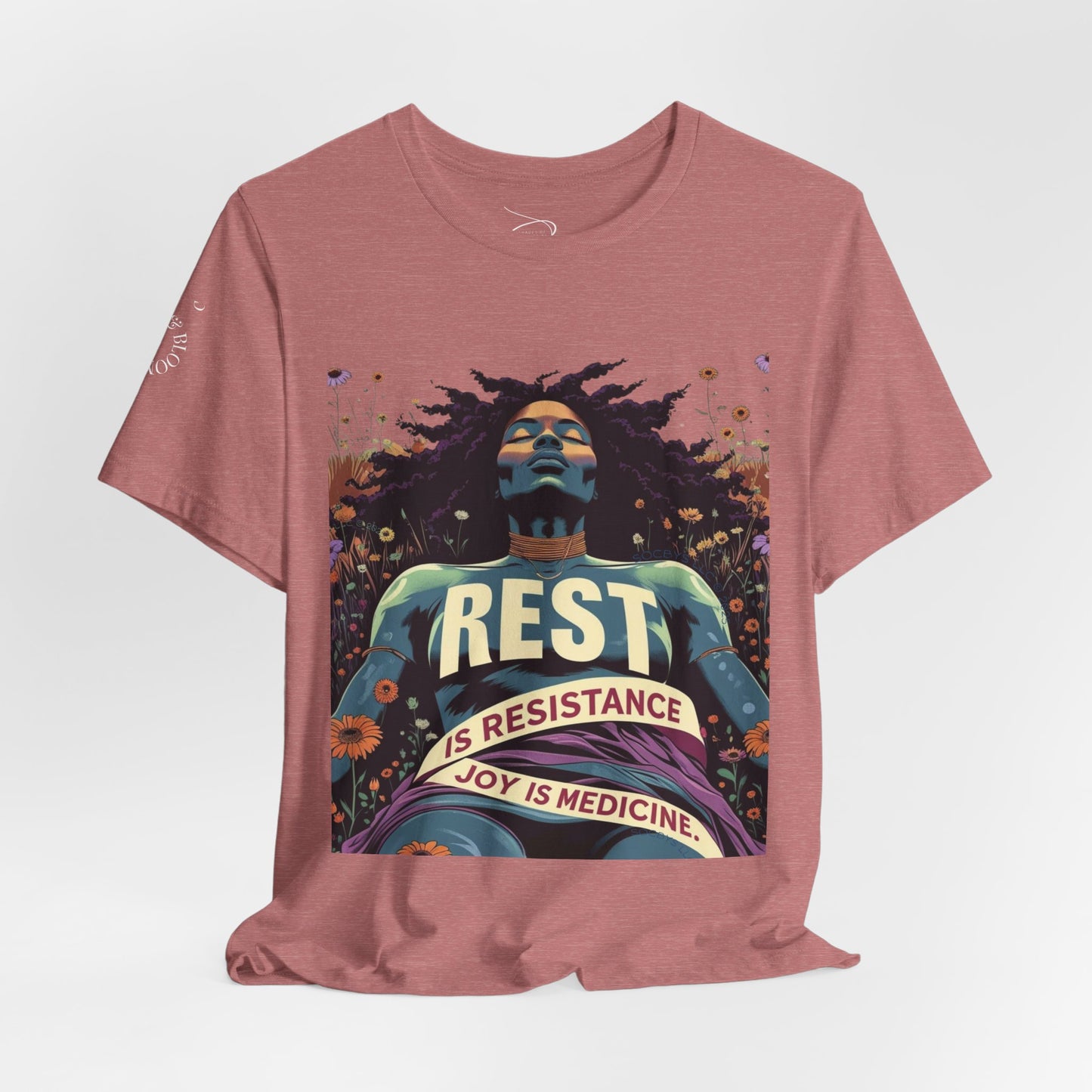 REST IS RESISTANCE. JOY IS MEDICINE. | Premium Affirmation Tee | SOCBYS 2025