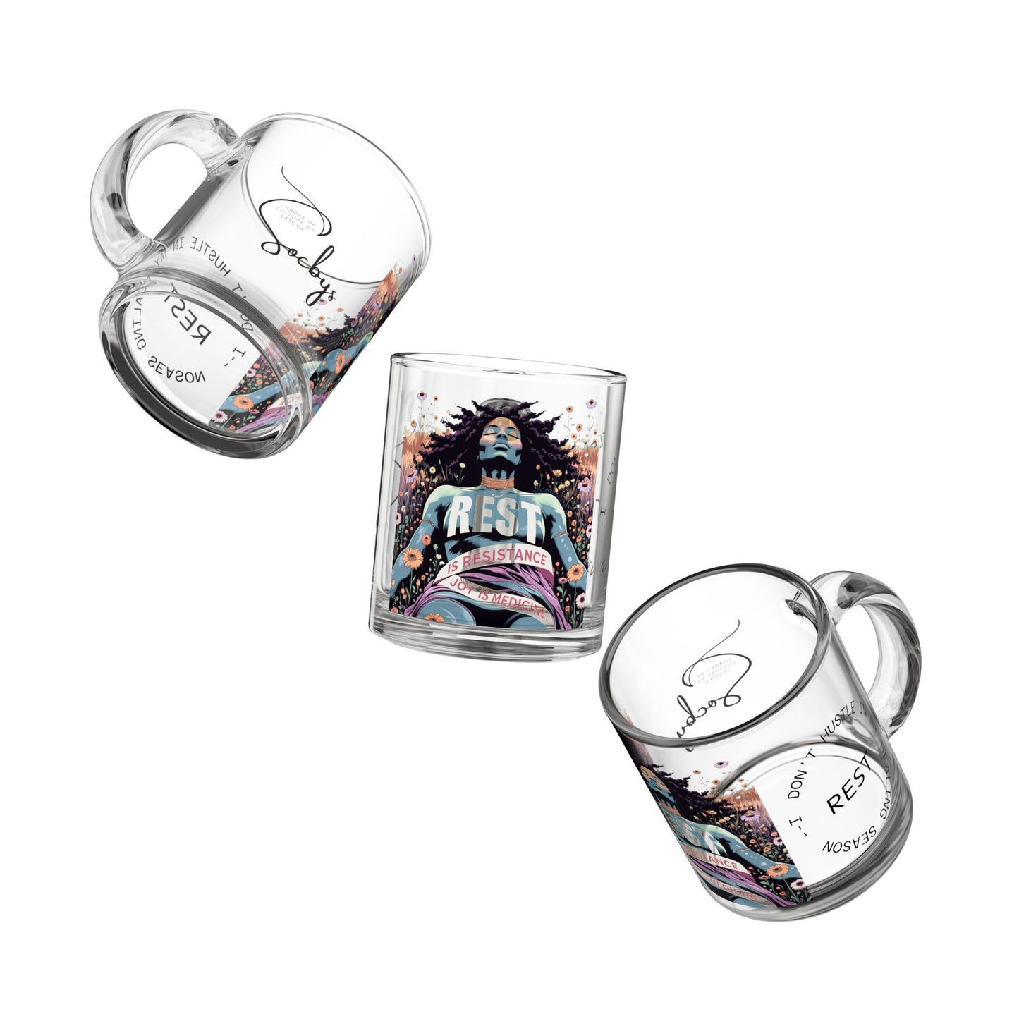 THE SILENT HUSTLE GLASS MUG | SOCBYS 2025 EDITION