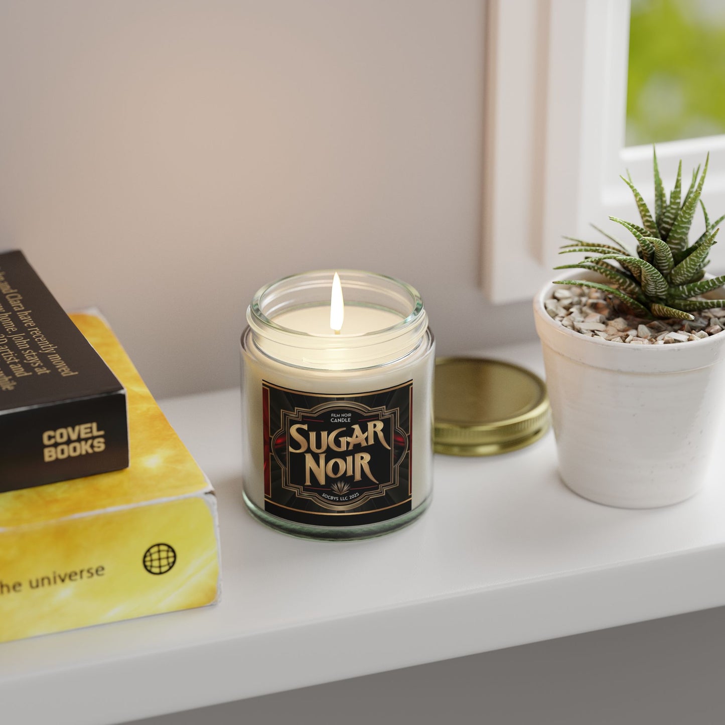SUGAR NOIR | Sultry Unisex Candle π€β¨ - Bergamot, Saffron & Musk