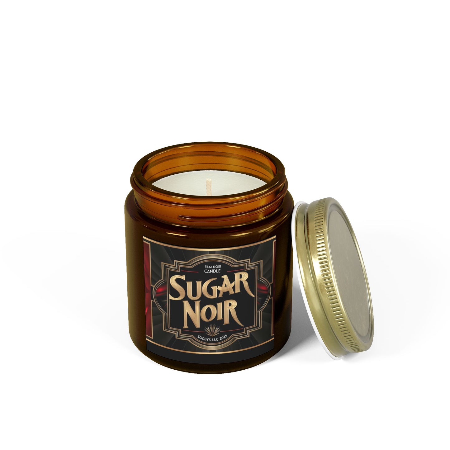 SUGAR NOIR | Sultry Unisex Candle π€β¨ - Bergamot, Saffron & Musk