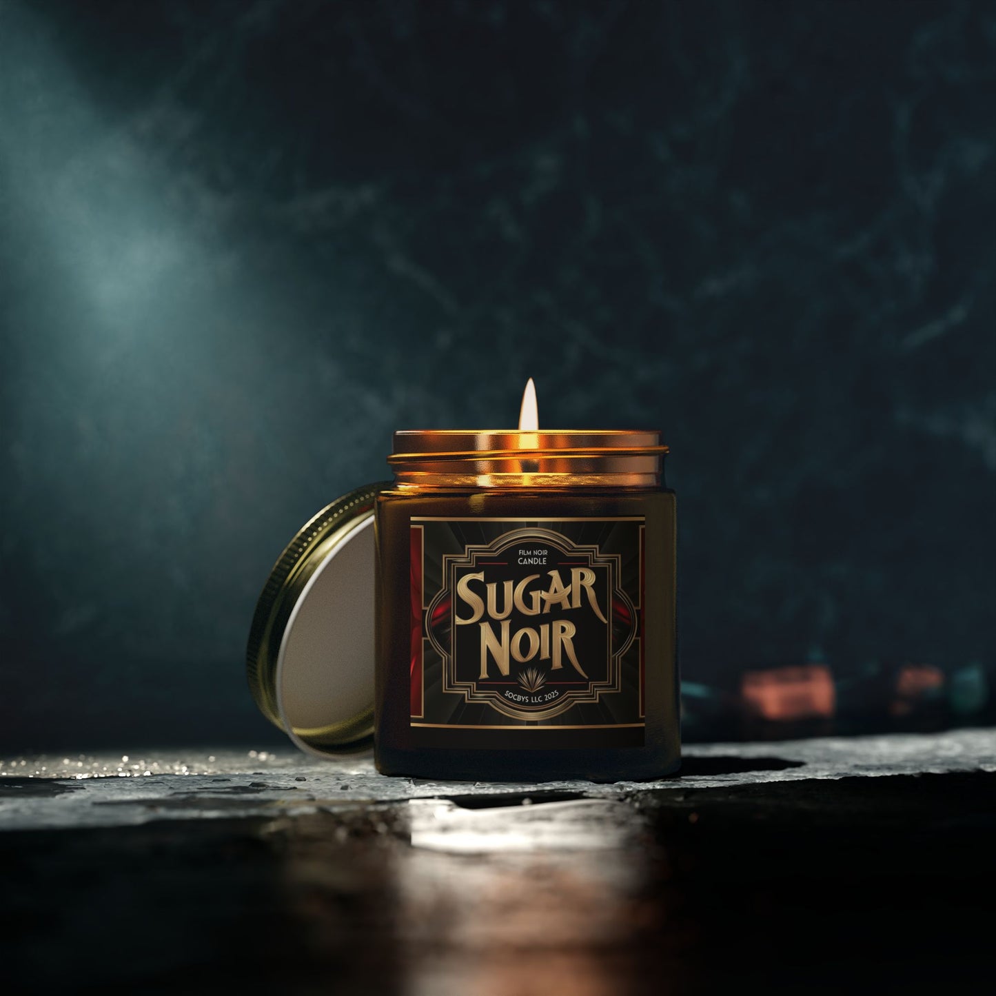 SUGAR NOIR | Sultry Unisex Candle π€β¨ - Bergamot, Saffron & Musk