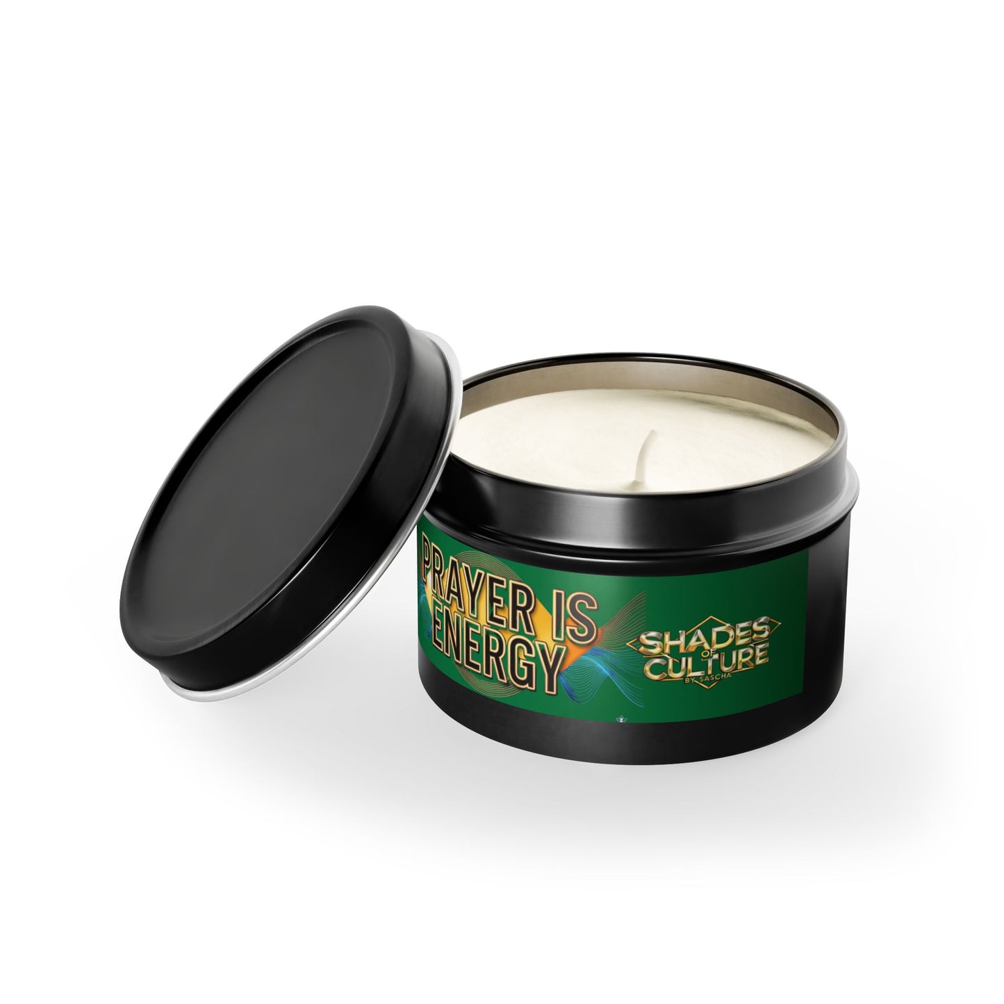 PRAYER IS ENERGY | Vanilla Bourbon Soy Tin Candle ✨🕯️