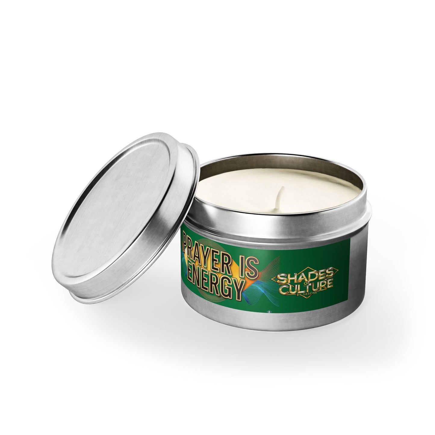PRAYER IS ENERGY | Vanilla Bourbon Soy Tin Candle ✨🕯️