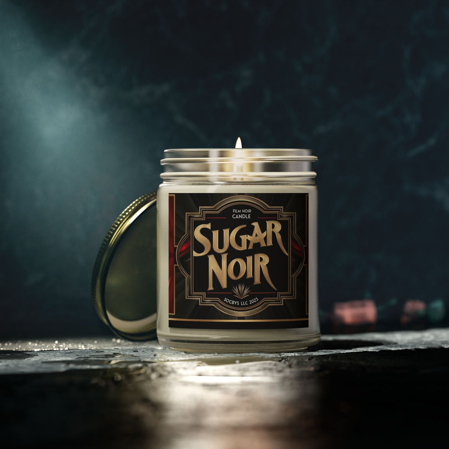 SUGAR NOIR | Sultry Unisex Candle π€β¨ - Bergamot, Saffron & Musk