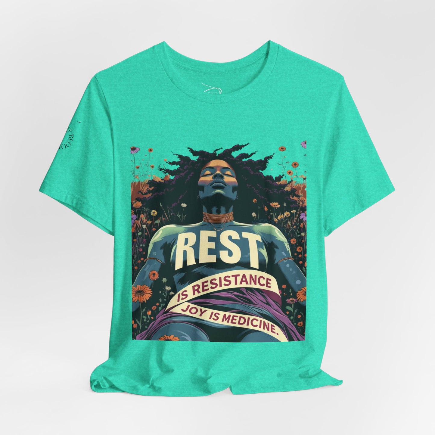 REST IS RESISTANCE. JOY IS MEDICINE. | Premium Affirmation Tee | SOCBYS 2025