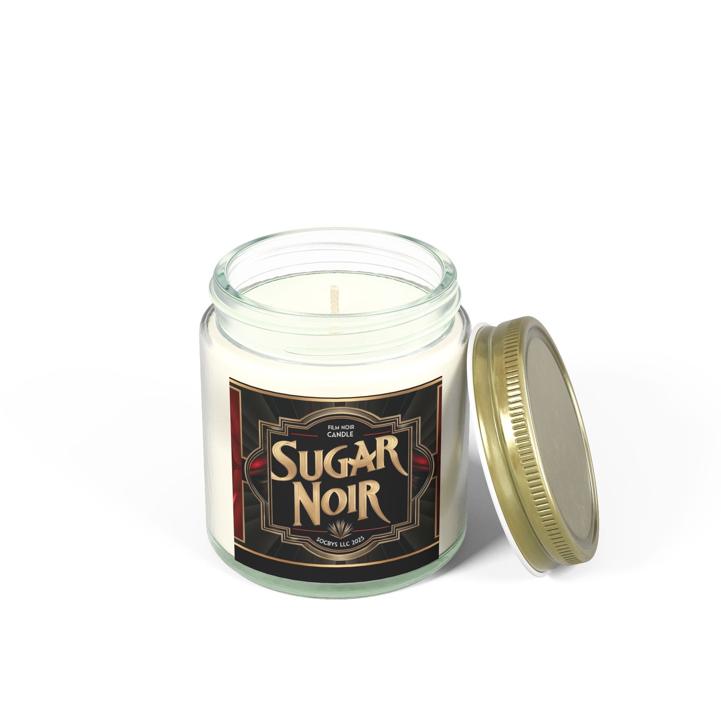 SUGAR NOIR | Sultry Unisex Candle π€β¨ - Bergamot, Saffron & Musk