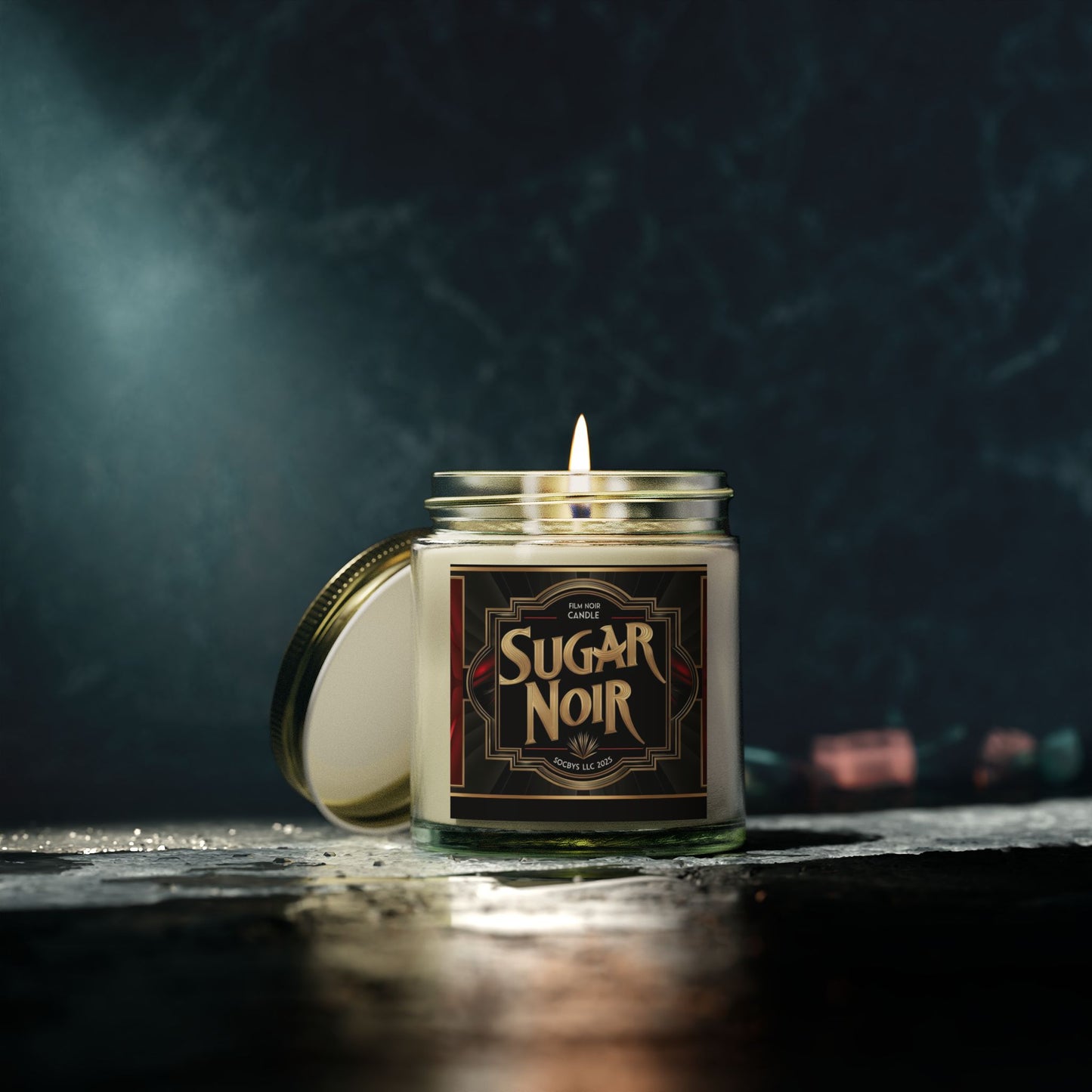 SUGAR NOIR | Sultry Unisex Candle π€β¨ - Bergamot, Saffron & Musk