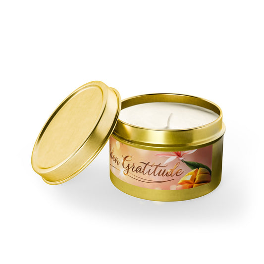 GOLDEN GRATITUDE | Soy Tin Candle